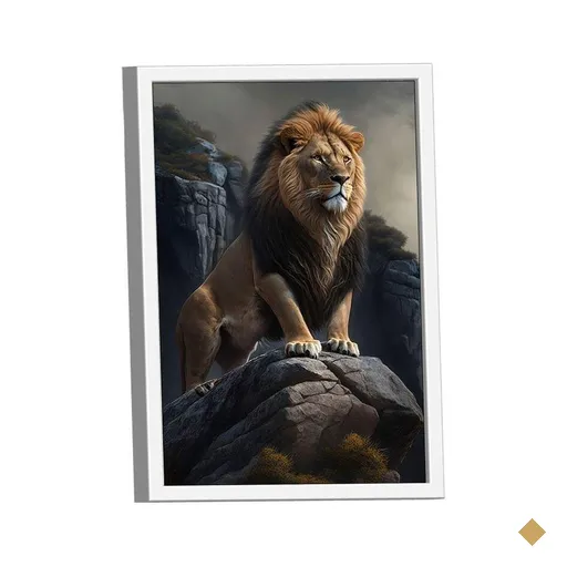 Quadro Leão Soberano -- Br Artes