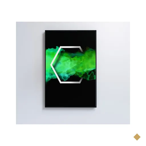 Quadro Hexágono Playstation Decor&quadros Geek013