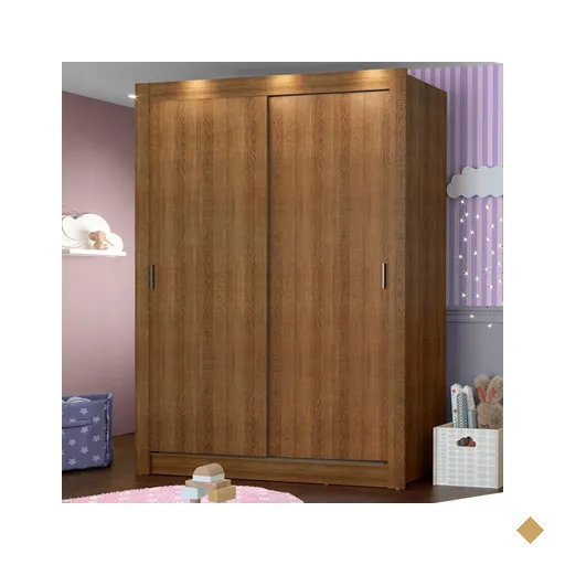 Guarda-Roupa Infantil Madesa Enzo 2 Portas de Correr - Rustic