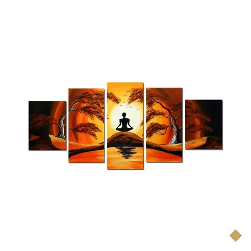 Quadro Decorativo Africano Paisagem 58: 60cm (A) x 120cm (L)
