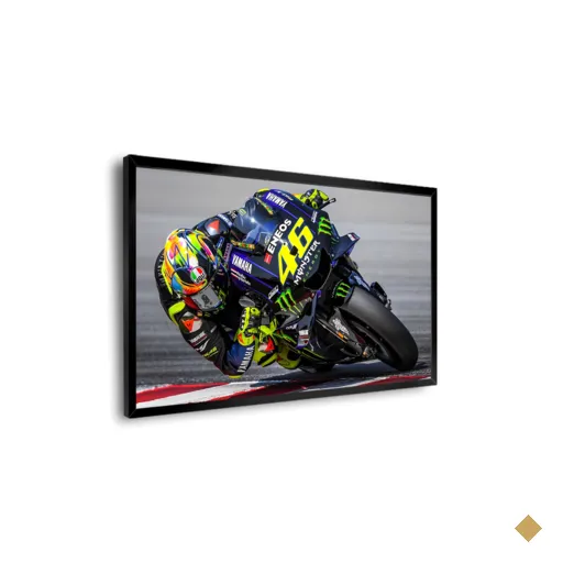 QUADRO DECORATIVO VALENTINO ROSSI EM AÇÃO