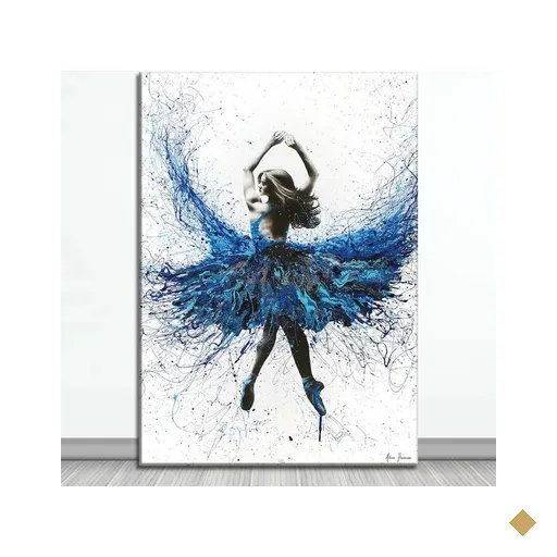 Quadro Decorativo Bailarina Borda Infinita em Canva 80 x 140cm 4/QUADROS