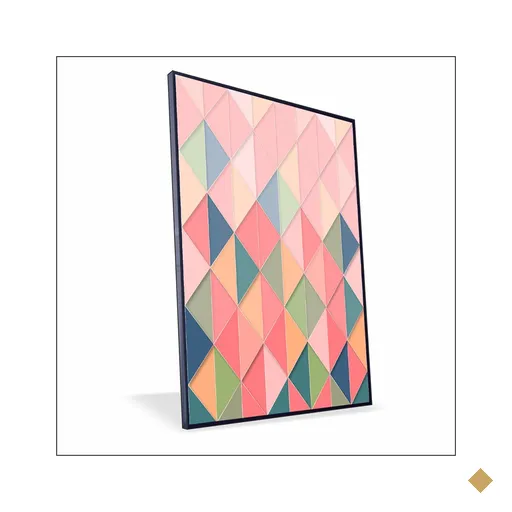 Quadro Lozangulos Canvas sem Vidro