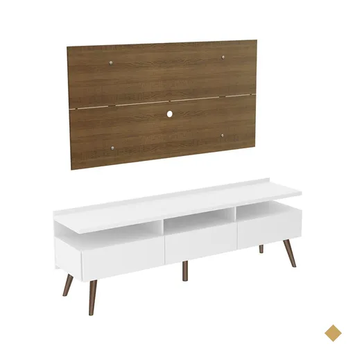 Rack Madesa Londres e Painel para TV até 55 Polegadas