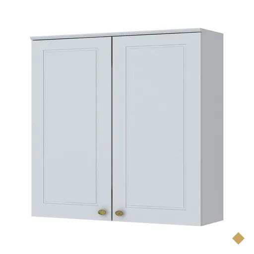 Armário Aéreo Henn 2 Portas 80cm MDF Americanas - Branco HP