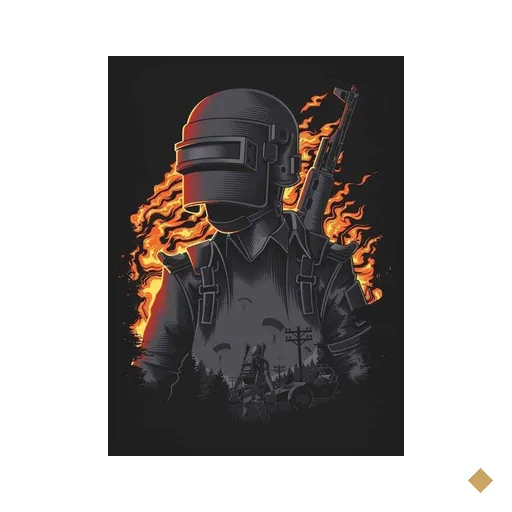 Quadro em Lona Pubg Tamanho:40x60cm