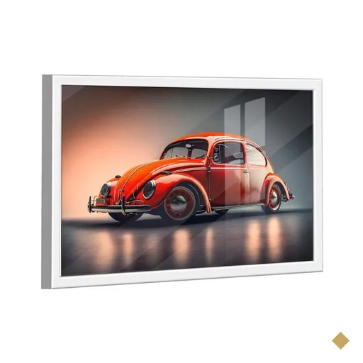 Quadro Fusca Vermelho -- Br Artes