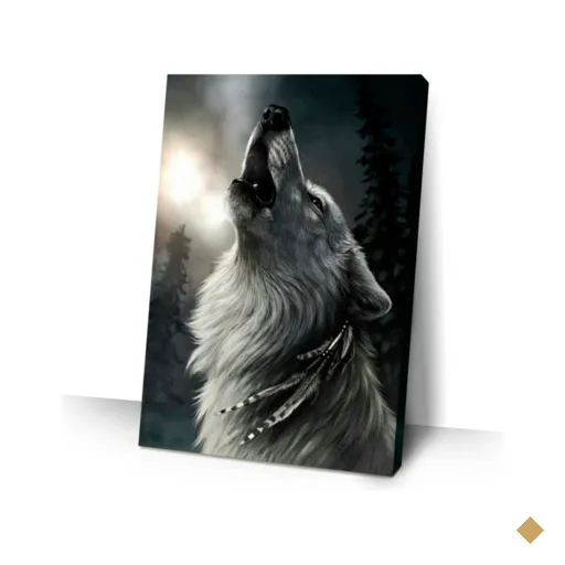 Quadro Canvas Decorativo 60x40cm LOBO 10