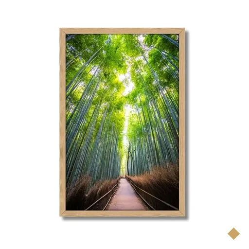 Quadro Decorativo Árvore Bambu: Mod. 0363 Collor-ink Mod.0363 60 X 90cm Marrom