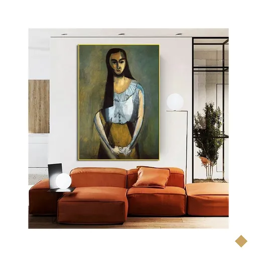 Quadro Decorativo Henri Matisse A Mulher Italiana:150x100/BORDA INFINITA
