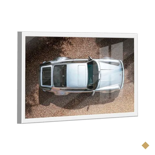 Quadro Porsche 911 Prata -- Br Artes