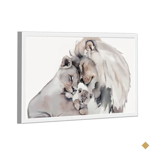 Quadro Watercolor Family -- Br Artes