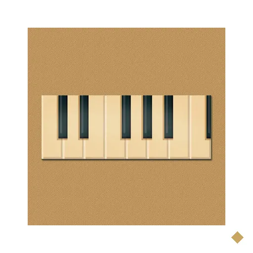 Teclas de Piano - Quadros ou Placas Modulares com 8 Peças