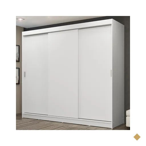Guarda-Roupa Casal Madesa Kansas 3 Portas de Correr 3 Gavetas
