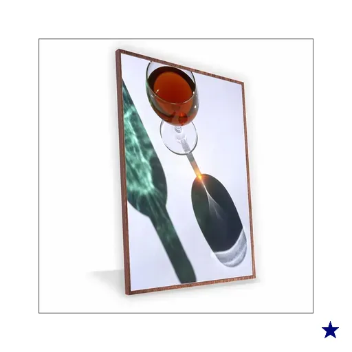 Quadro Vinho e Sombra Canvas sem Vidro