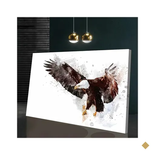 Quadro Decorativo Águia Efeito Especial Símbolo de Foco Poder…