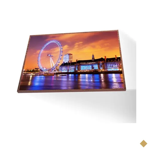 Quadro Roda Gigante Londres Canvas sem Vidro