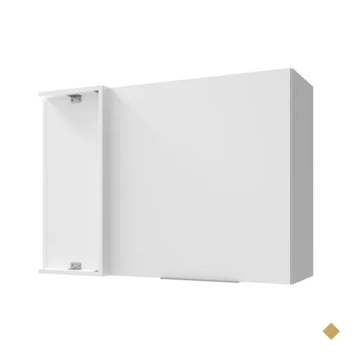 Armário Aéreo de Canto Madesa Stella 1 Porta - Branco