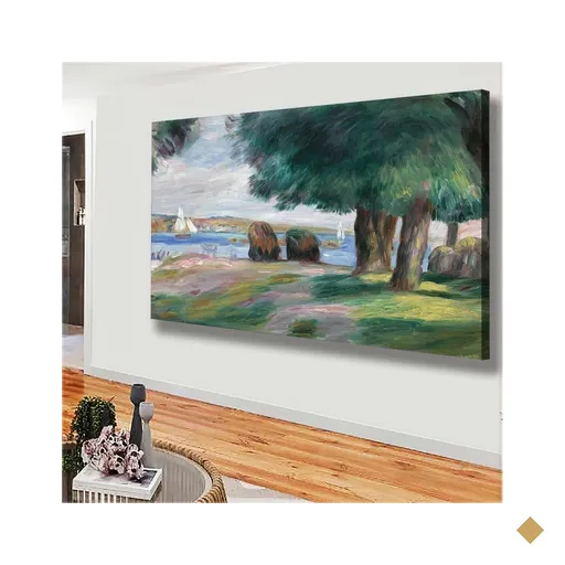 Quadro Veleiros A Beira Mar Pierre Auguste Renoir:150x100/BORDA INFINITA