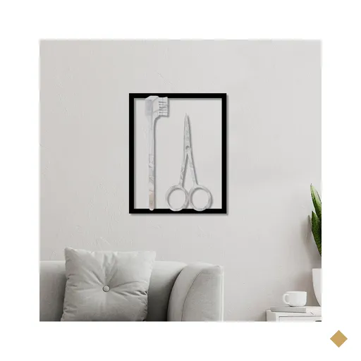 Quadro Individua Vazado em MDF Designer de Sobrancelha com Acrílico