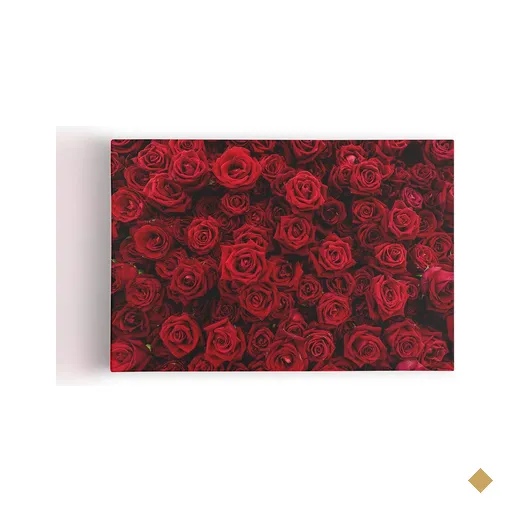 Quadro Rosas Vermelhas Decorativo Fotografia Canvas 60x40cm