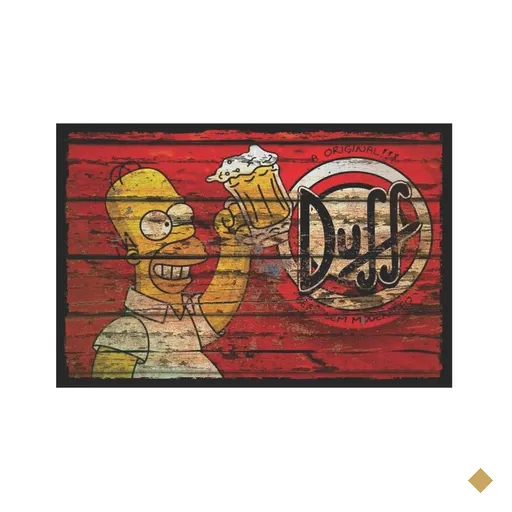 Quadro Decorativo Homer Com Duff 30X45 Usual Ecograph