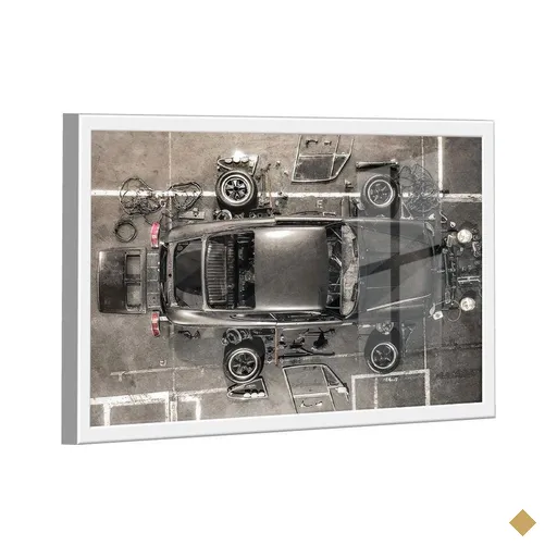 Quadro Porsche Reconstrução Br Artes