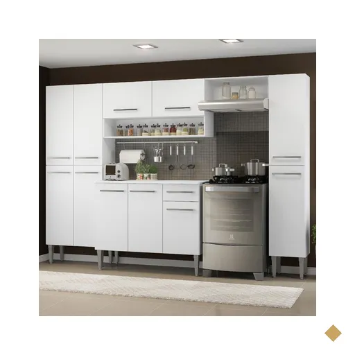 Cozinha Completa Madesa Emilly Hit com Armário e Balcão - Branco