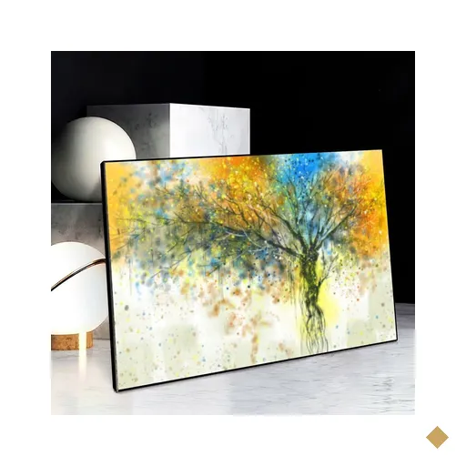Quadro Arvore Da Vida Abstrata:120x80/DOURADA