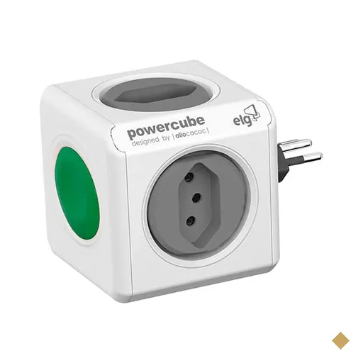 Filtro de linha 4 tomadas com botão, Bivolt, Branco, PWC-R4SW, Elg CX 1 UN