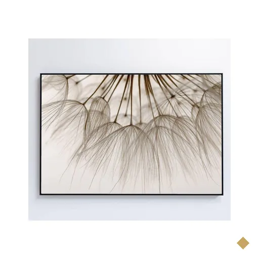 Quadro Dente De Leão 3 60x40 Cm Tecido Canvas