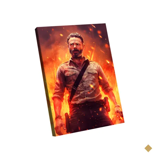 Quadro Rick Grimes -- BR ARTES
