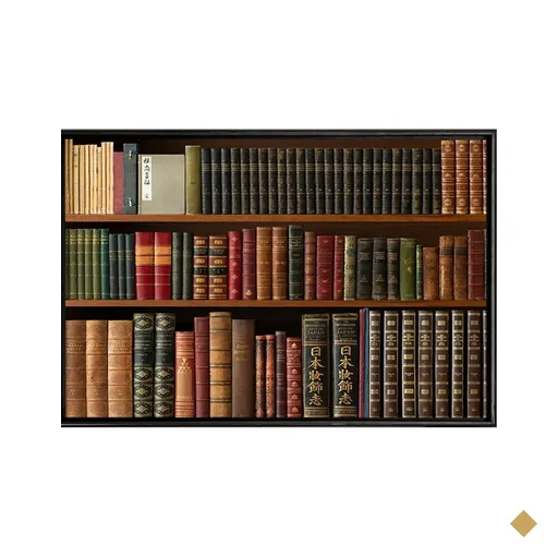 Quadro Biblioteca Pessoal 70x50 - Casa da Moldura