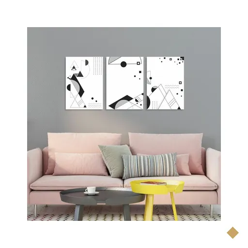 Kit Quadro decorativo Conceitual - PVC 2mm/30x40cm