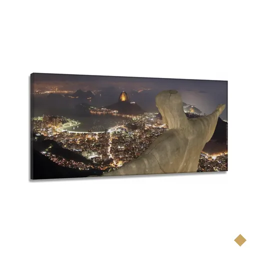Quadro Decorativo - Cristo Redentor -em Tecido Canvas