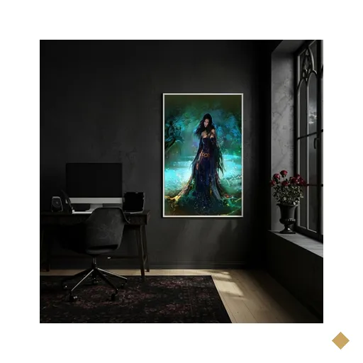 Quadro Maria Mulambo Entidade Transformadora - 70x50cm:moldura Preta