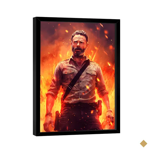 Quadro Rick Grimes -- BR ARTES