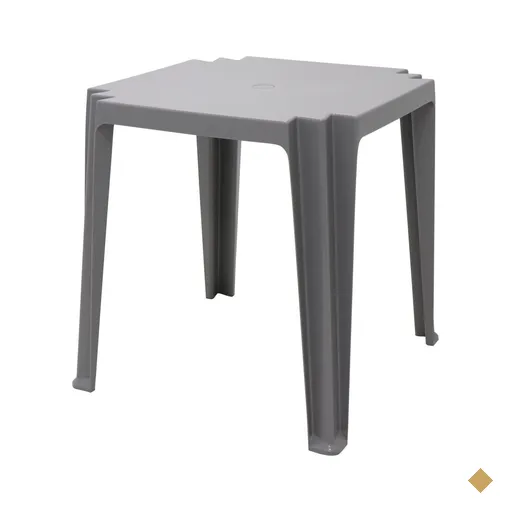 Mesa Tramontina Tambaú 68 x 68 x 72 cm em Polipropileno Cinza