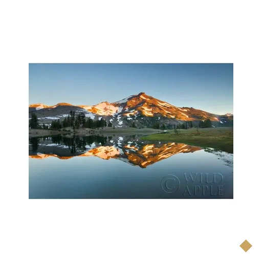 South Sister Reflection Ii Canaleta 80x53cm Preta