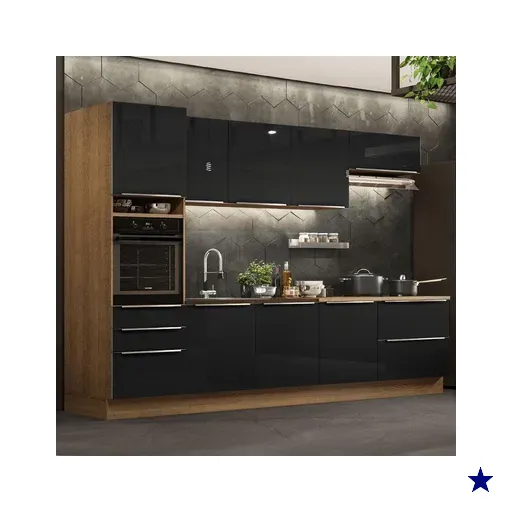 Cozinha Completa Madesa Lux 320004 com Armário e Balcão