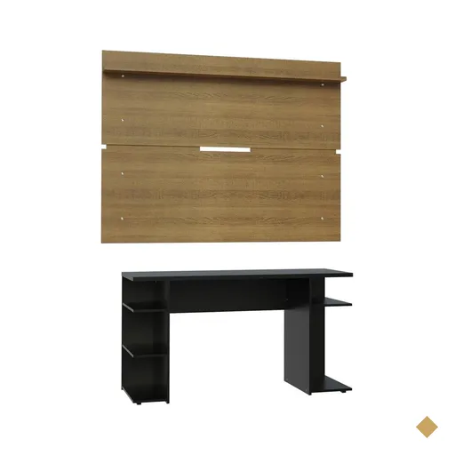 Mesa Gamer Madesa 9409 e Painel para TV até 65 Polegadas