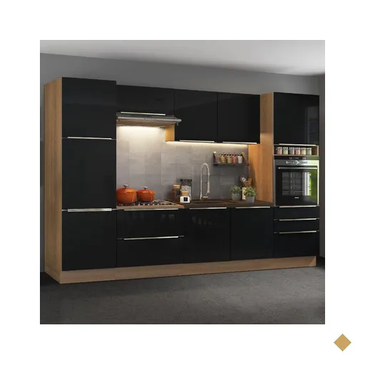 Cozinha Completa Madesa Lux com Armário e Balcão 9 Portas 5 Gavetas