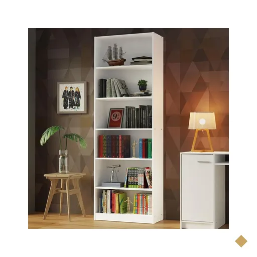 Estante Livreiro Madesa 6908 com 6 Nichos