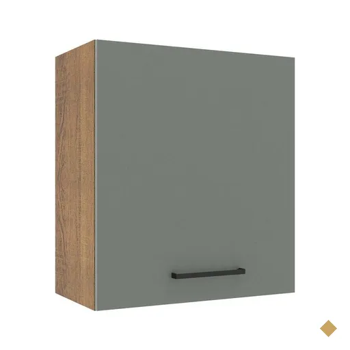 Armário de Cozinha Aéreo 60 cm 1 Porta Rustic/Cinza Agata Madesa