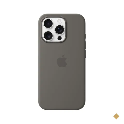 Capa para iPhone 16 Pro com MagSafe em Silicone Cinza Pedra - Apple