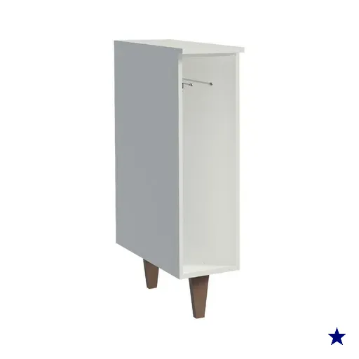 Balcão Armário de Cozinha Porta Pano Branco Reims Madesa