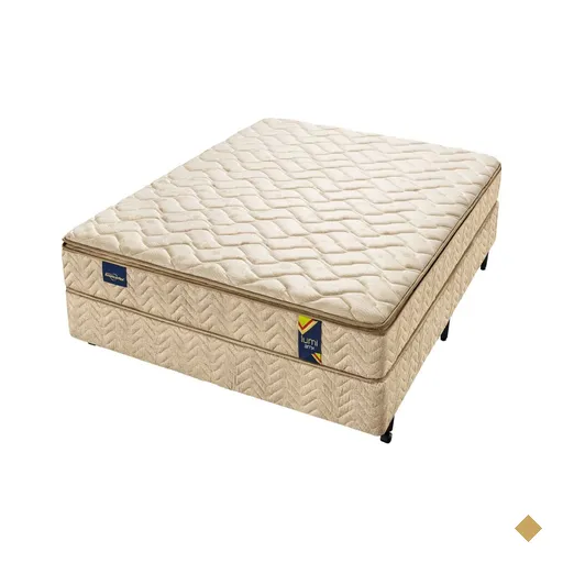 Conjunto Box Casal Molas Ensacadas Americanflex Lumi Amx 138x188x68cm