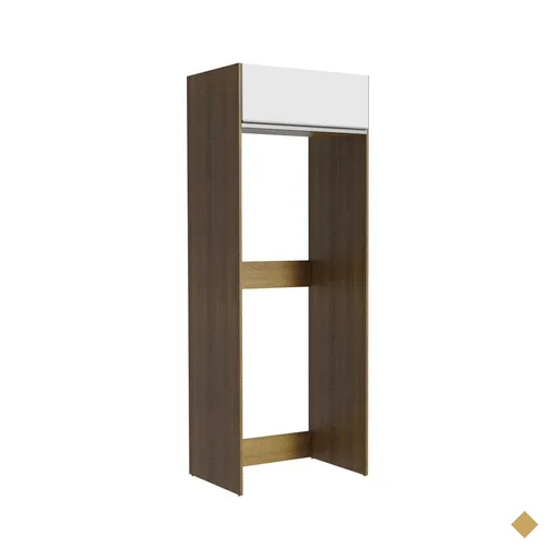 Porta Geladeira 1 Porta Basculante Rustic/Branco Glamy Madesa