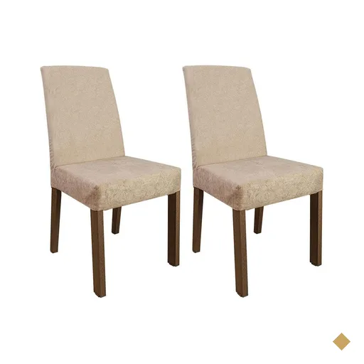 Kit 2 Cadeiras de Jantar 4255 Madesa - Rustic/Imperial