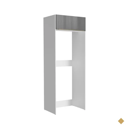 Porta Geladeira Madesa Lux 1 Porta Basculante - Branco/Cinza